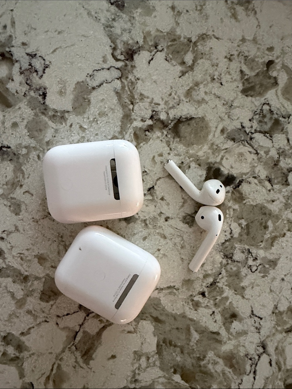 Apple White Wireless Earbuds with Dual Charging Cases